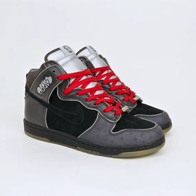 Nike SB - Dunk High Premium SB 'MF Doom' Shoes - Black / Black - Midnight Fog Tennessee Nike Shoes