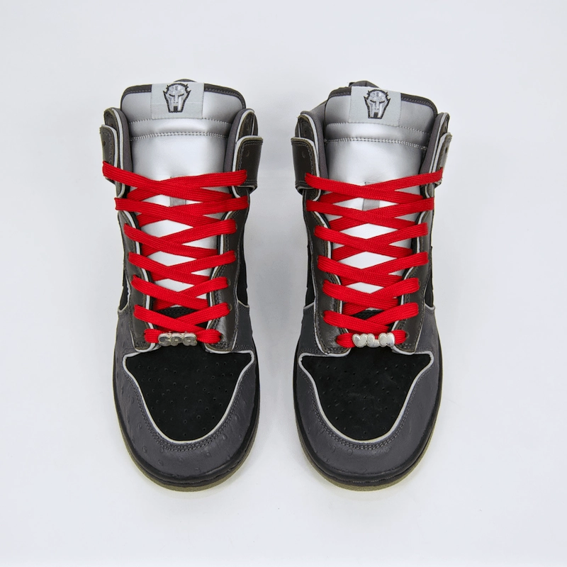 Best Nike Lifting Shoes Nike SB - Dunk High Premium SB 'MF Doom' Shoes - Black / Black - Midnight Fog