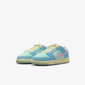 Nike SB - Dunk Low Pro Kids Shoes - VERDY - Blue Gaze / Lt Arctic Pink - Bicycle Yellow Nike Football Shoes Neymar