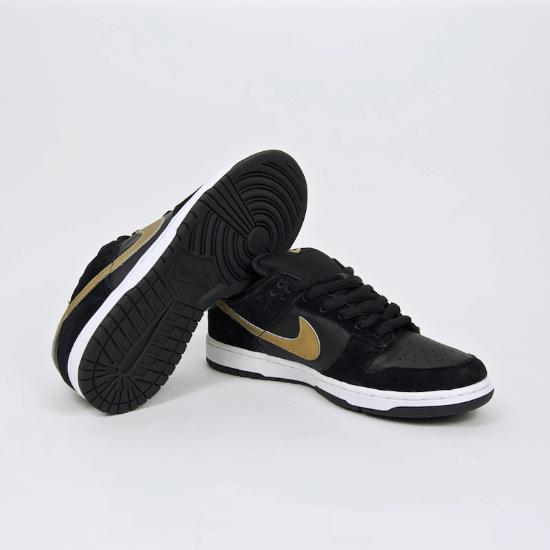 Nike SB - Dunk Low Pro SB 'Takashi' Shoes - Black / Metallic Gold - Black Nike Air Cushion Shoes