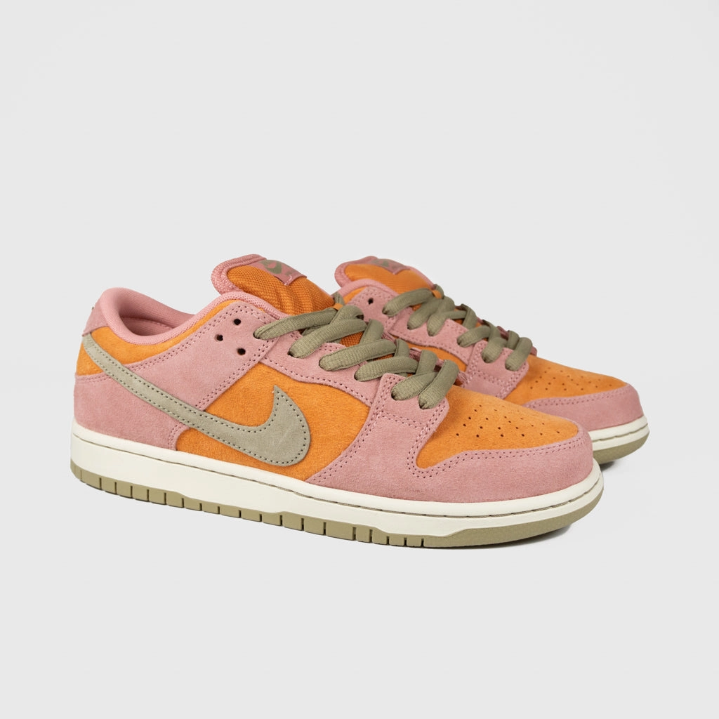 Nike SB - Dunk Low Pro Shoes - Red Stardust / Neutral Olive - Monarch Clemson Football Nike Shoes