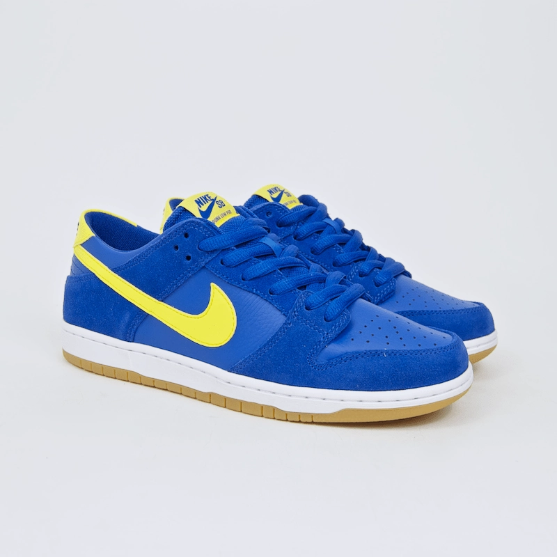 Running Shoes Nike Flyknit Nike SB - Dunk Low Pro Shoes - Varsity Royal / Lightening - White