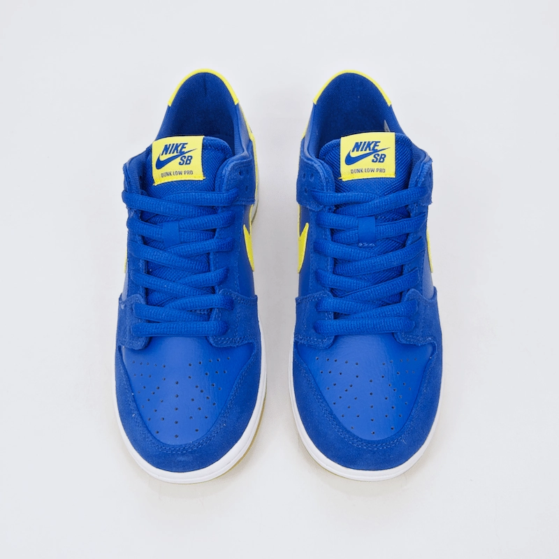 Nike SB - Dunk Low Pro Shoes - Varsity Royal / Lightening - White Oklahoma State University Nike Shoes