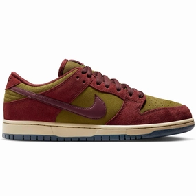 A'ja Wilson Nike Shoe Nike SB - Dunk Low Pro Shoes Dark Team Red Olive Flak