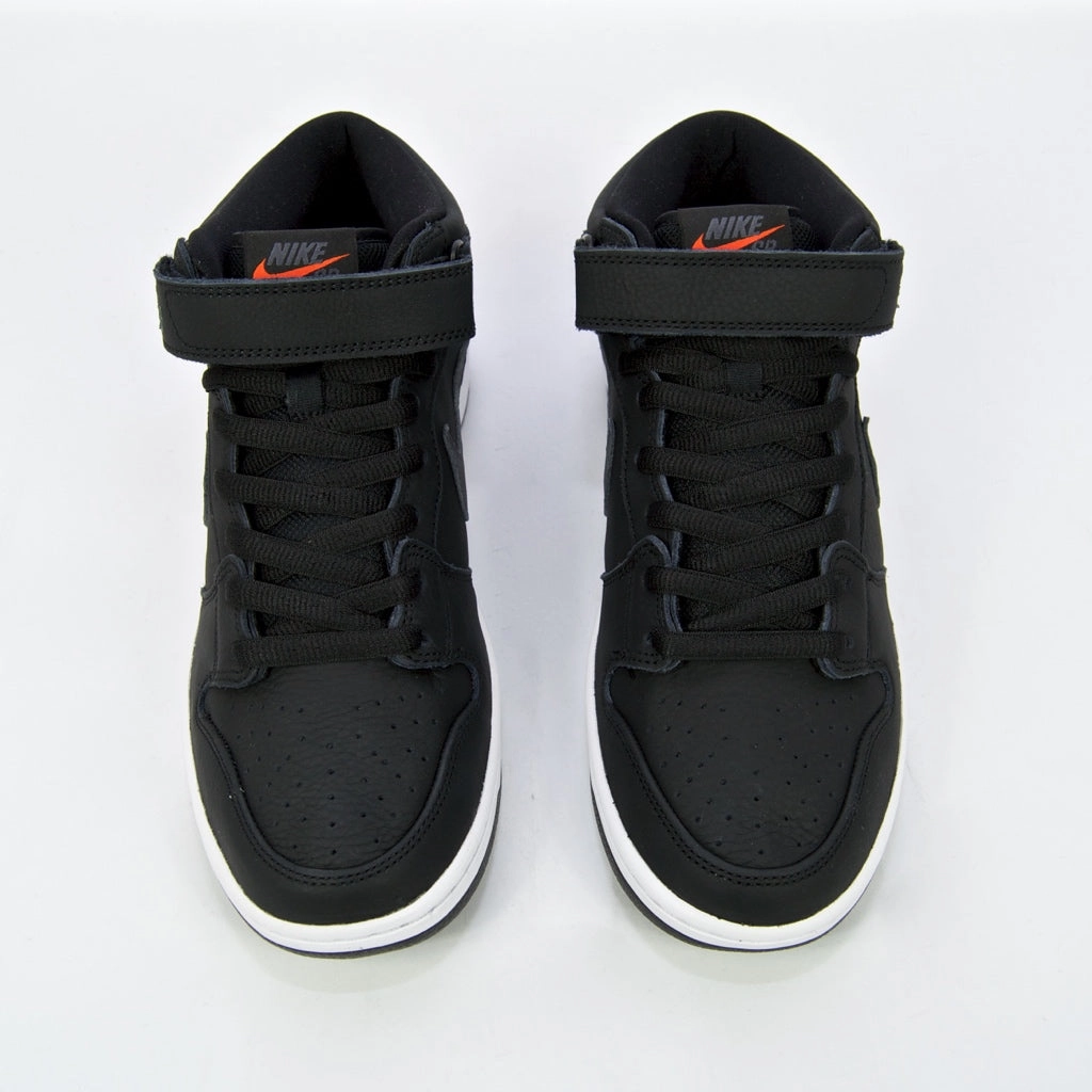 Nike SB - Dunk Mid Orange Label ISO Shoes - Black / Dark Grey / White Gold Basketball Shoes Nike