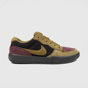 Nike SB - Force 58 Shoes - Black / Olive Flax Nike Bball Shoes