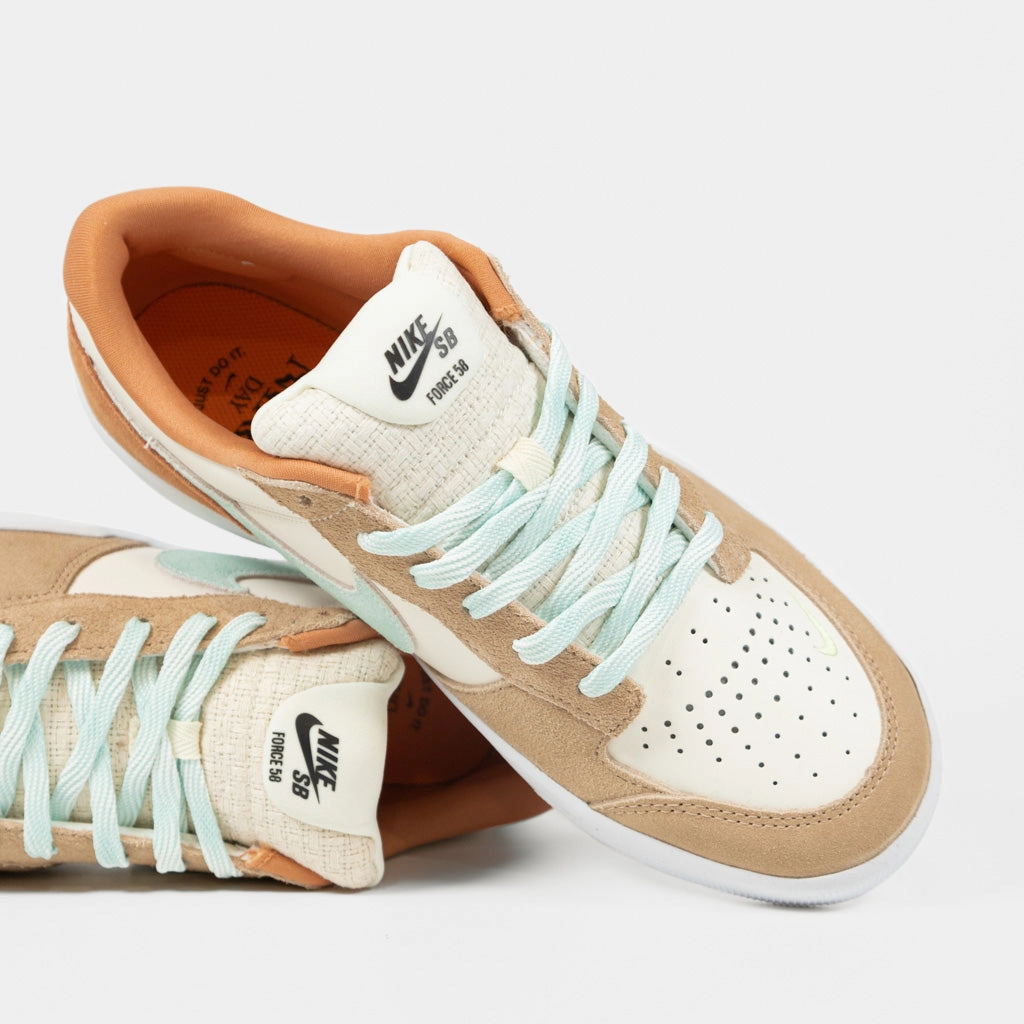 Nike Vapor Pro Tennis Shoes Nike SB - Force 58 Shoes - Pale Ivory / Jade Ice / White Hemp