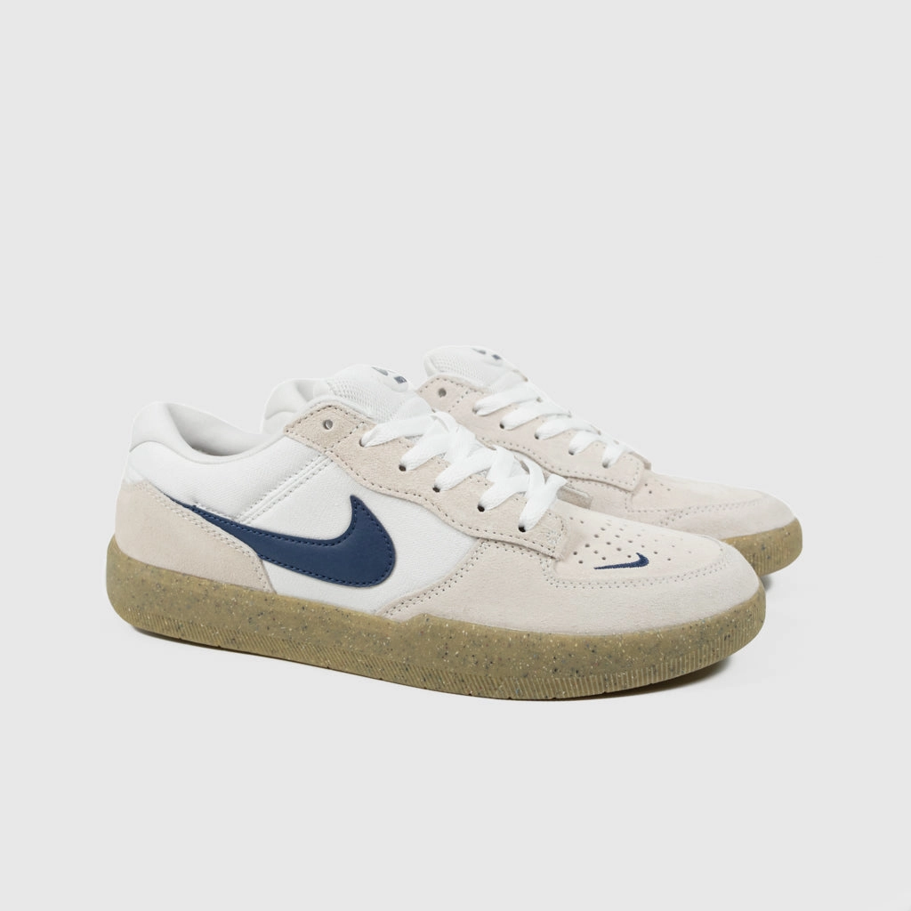 Nike Sb Janoski  Slip Skate Shoes Nike SB - Force 58 Shoes - White / Navy - White
