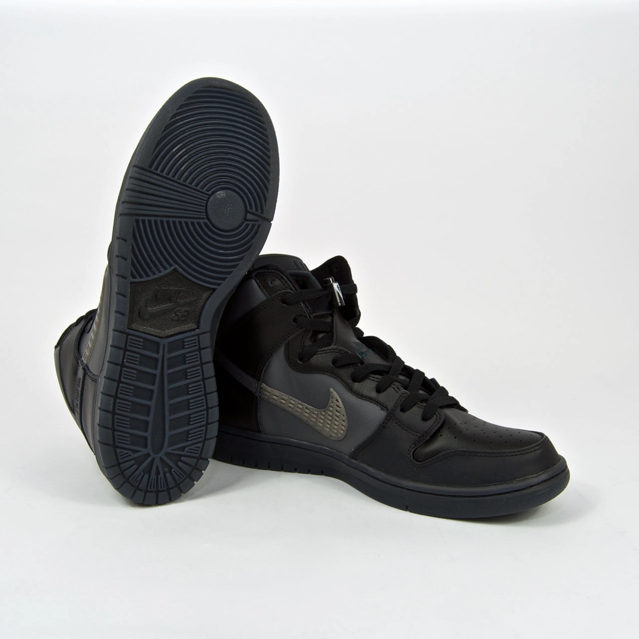 Original Canvas Nike Shoes Nike SB - FPAR Dunk High Pro Premium Shoes - Black / Dark Grey