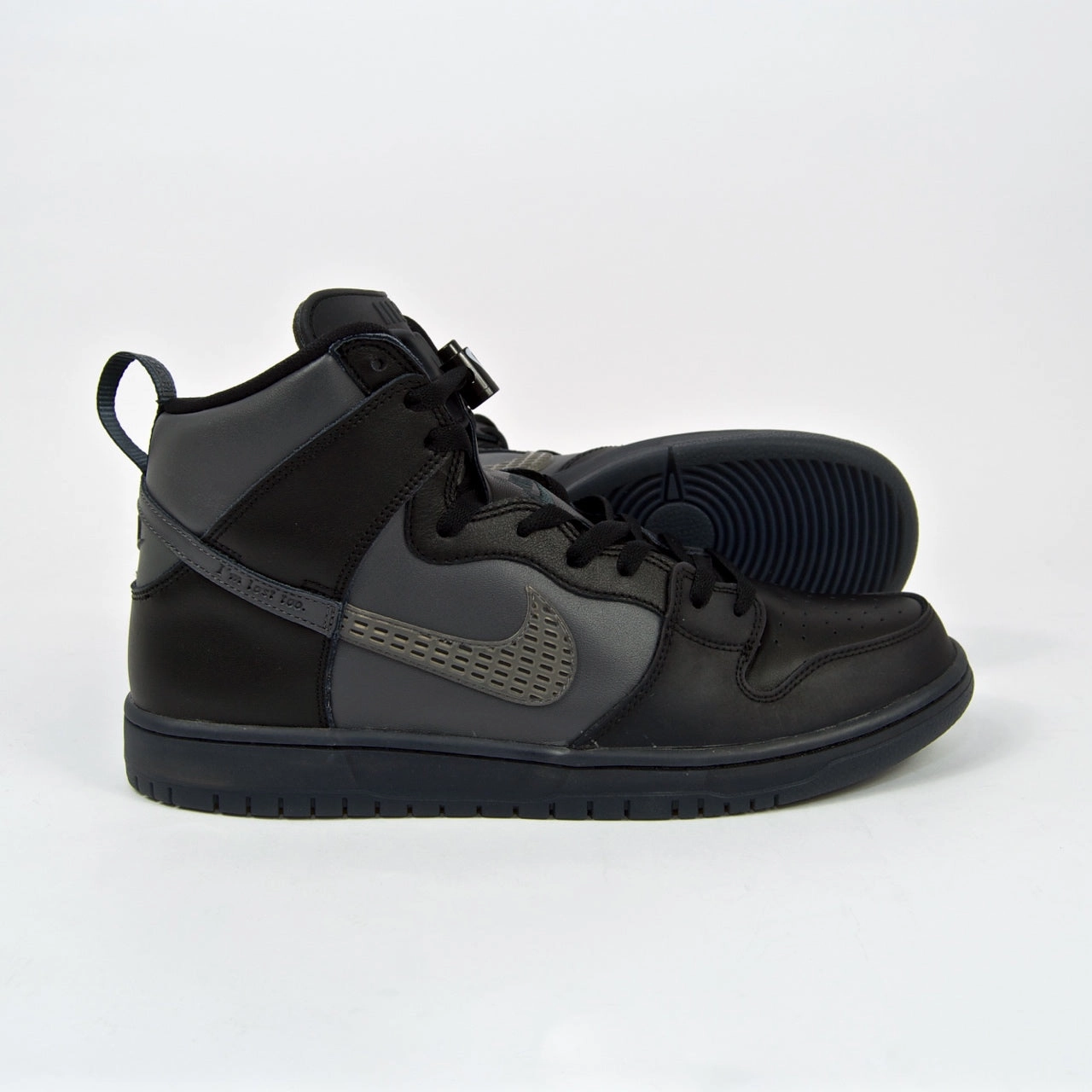 Nike SB - FPAR Dunk High Pro Premium Shoes - Black / Dark Grey Nike Mario Shoes