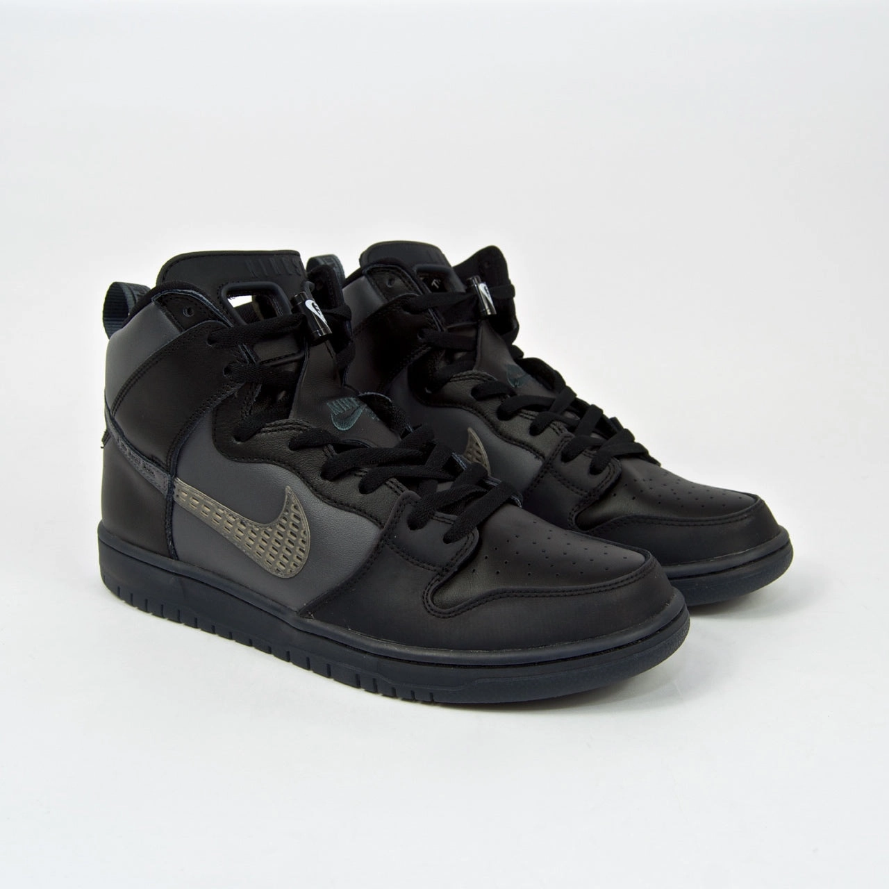 Nike SB - FPAR Dunk High Pro Premium Shoes - Black / Dark Grey Nike Shoes Pronated Feet
