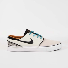 Flexible Shoes Nike Nike SB - (GS - Youth) Stefan Janoski SE 'Olympic Safari' Shoes - Phantom / Black - Black - Monarch