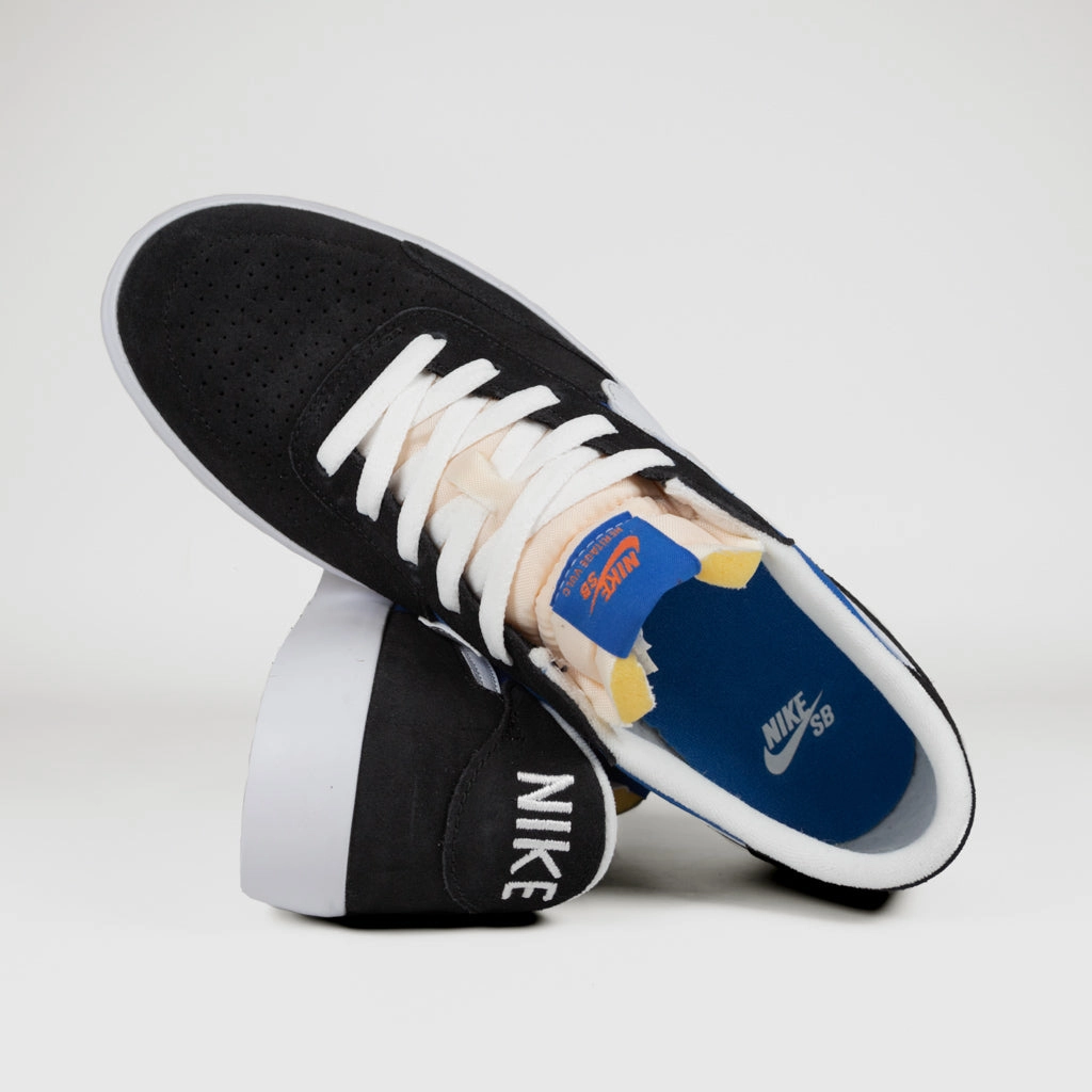 Nike SB - Heritage Vulc Shoes - Black / White / Signal Blue Nike Running Shoes In Wide