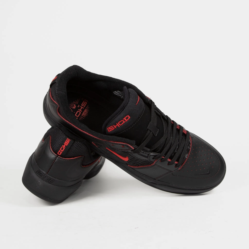 Nike SB - Ishod Wair Premium Shoes - Black / University Red / Black Nike Personalized Shoes