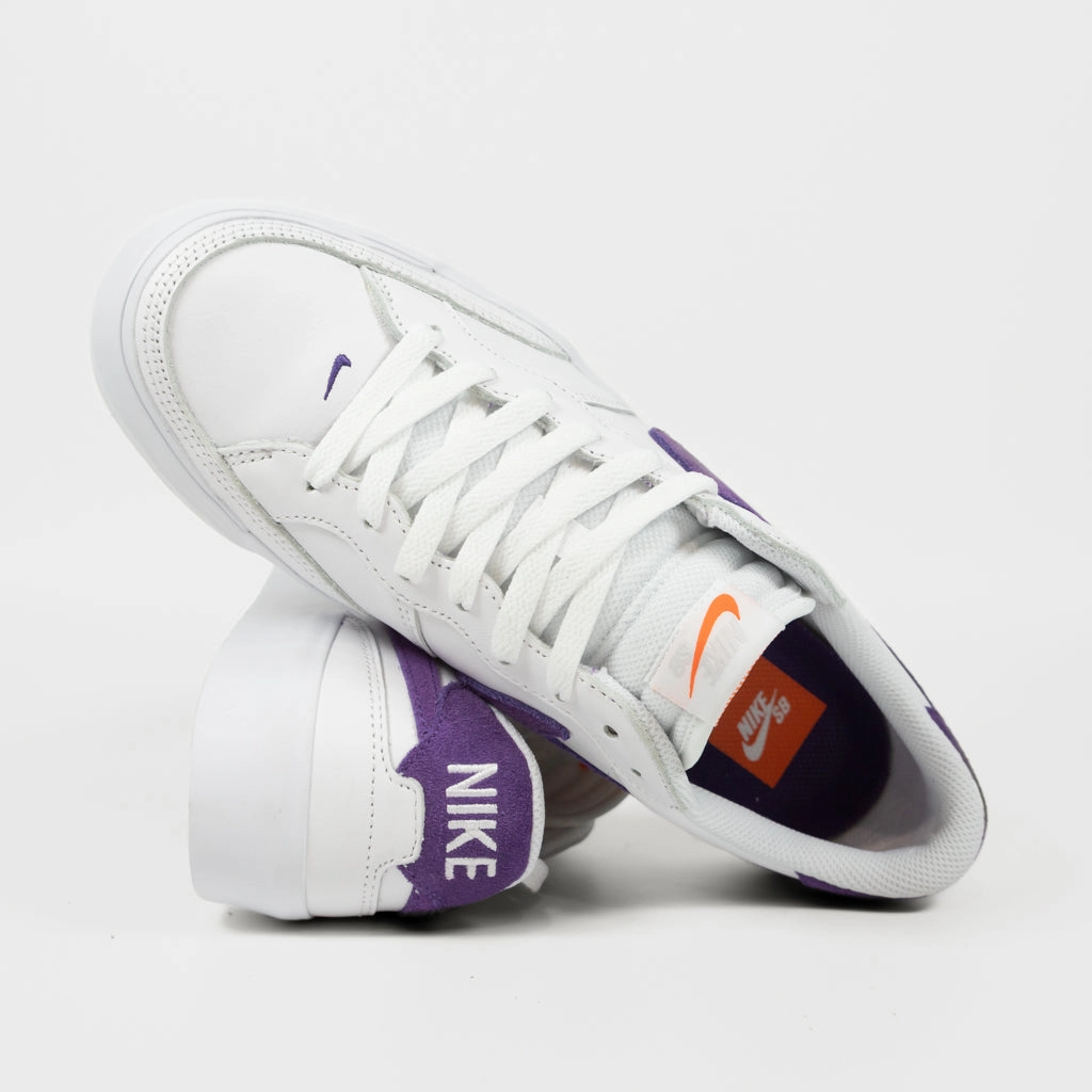 Nike SB - Pogo Plus Orange Label Shoes - White / Court Purple - White Horror Nike Shoes