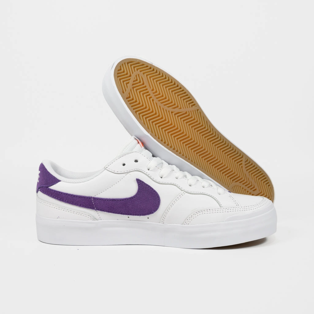 Nike SB - Pogo Plus Orange Label Shoes - White / Court Purple - White Nike Hiker Shoes