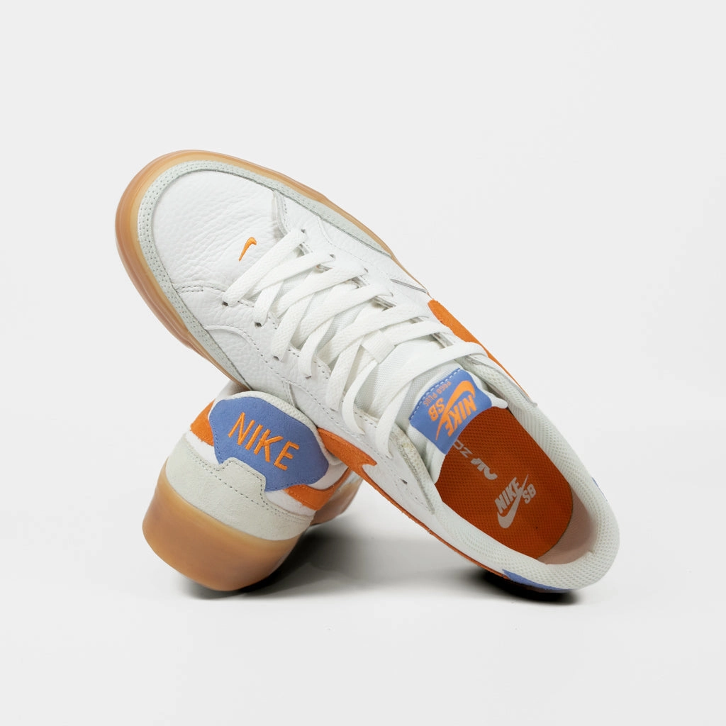 Nike Air Max Shoes New Nike SB - Pogo Premium Shoes - Summit White / Bright Mandarin