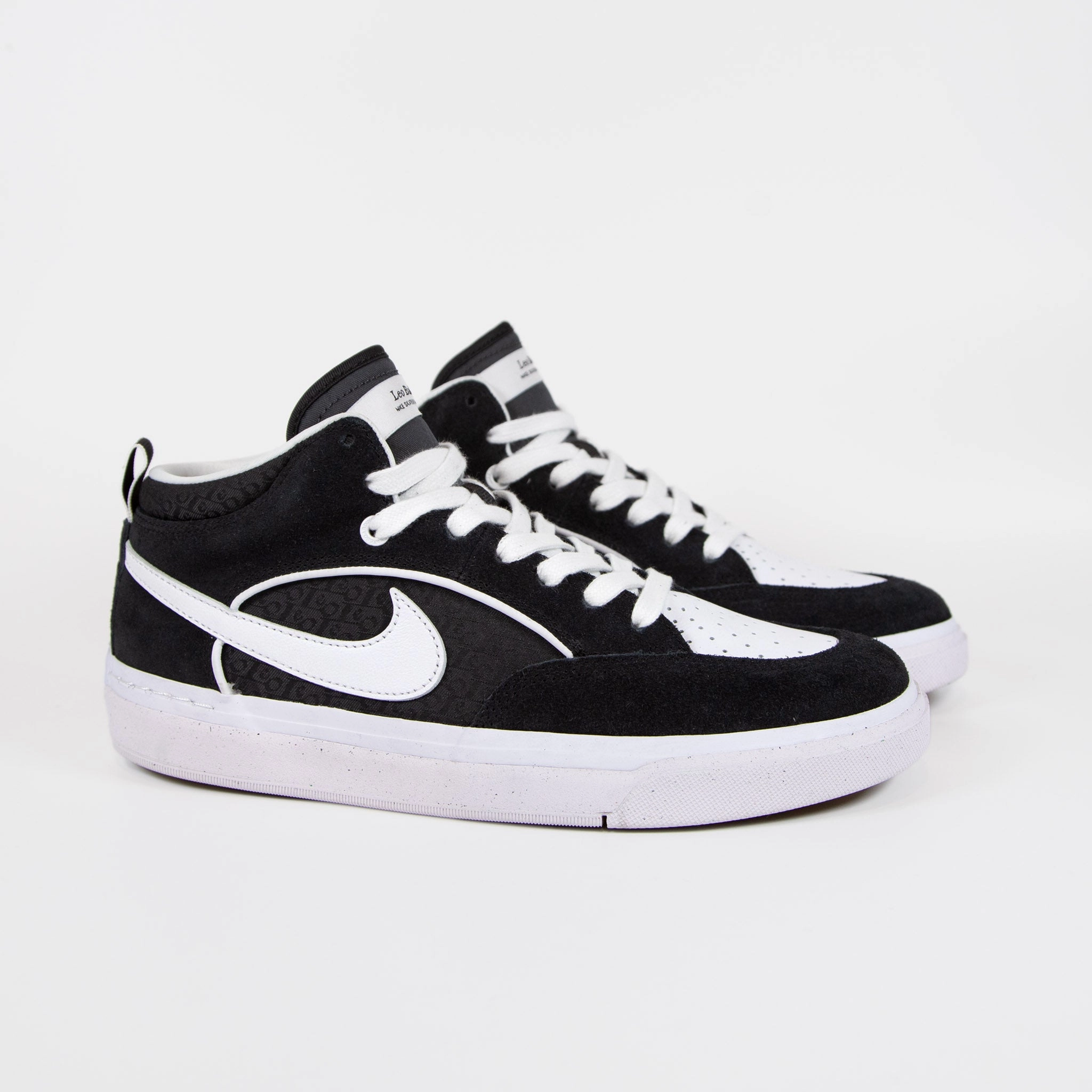 Nike Knit Shoes Nike SB - React Leo Baker Shoes - Black / White - Black - Gum Light Brown