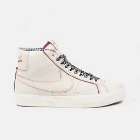 Nike SB - Welcome Madrid Blazer Mid Shoes - Sail / Dark Beetroot / White Nike Marathon Running Shoes