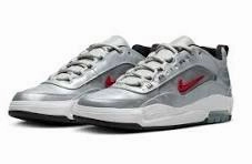 Nike Hiit Shoes Nike SB Air Max Ishod PRM - Metallic Silver/Varsity Red