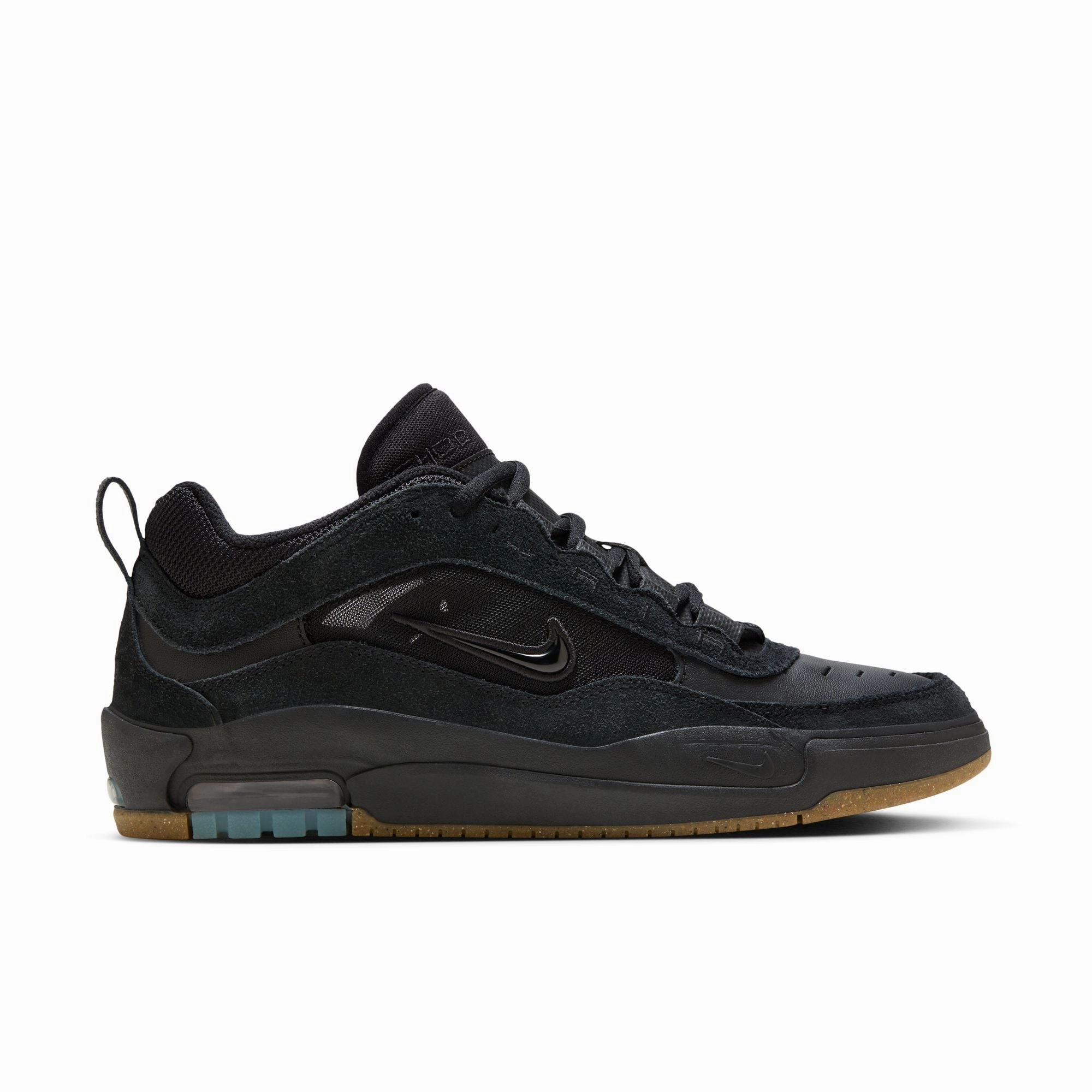 Nike SB Air Max Ishod Shoes-Black/Black-Anthracite-Black Vintage Nike Cortez Shoes