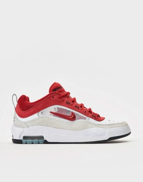 Nike SB Air Max Ishod Skate Shoes - White/Varsity Red-Summit White-Varsity Red-Black Nike Monarch Shoes