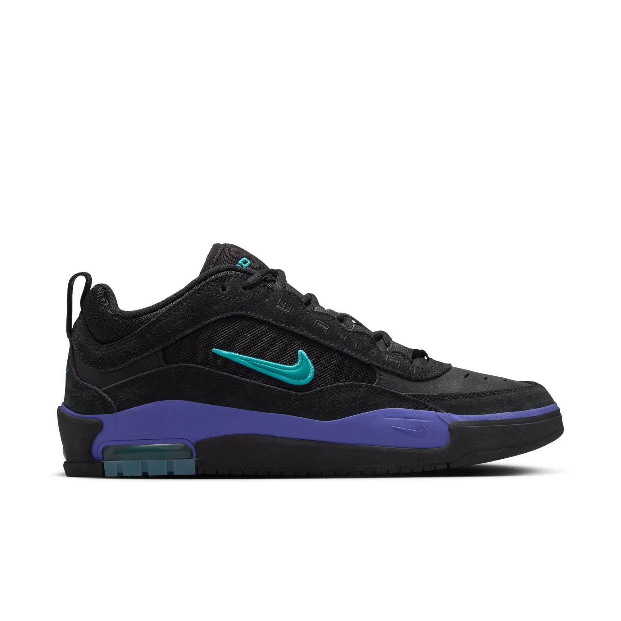 Nike SB Air Max Ishod Wair Skate Shoes-'Black Grape' Nike Wide Fit Shoes