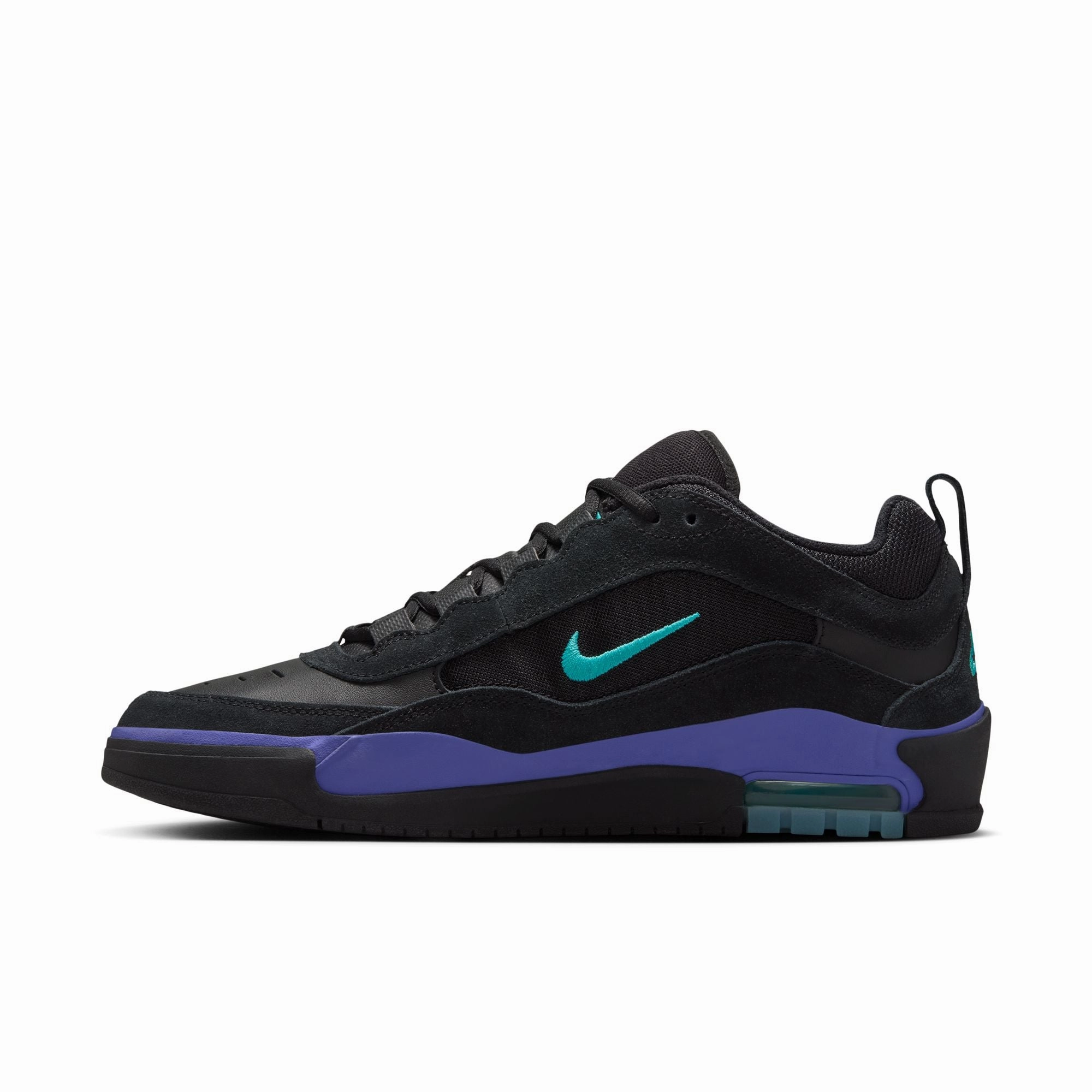 Nike SB Air Max Ishod Wair Skate Shoes-'Black Grape' Suede Nike Shoes