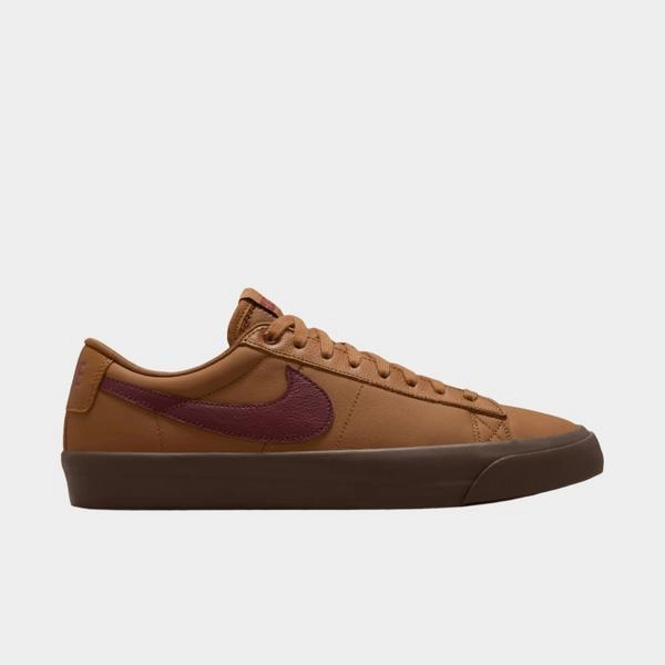 Best Nike Fitness Shoes Nike SB Blazer Low PRO GT Light British Tan - Dark Team Red