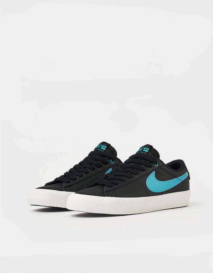 Shoes At Nike Nike SB Blazer Low Pro GT Skate Shoes - Black/Dusty Cactus-Black-Summit White