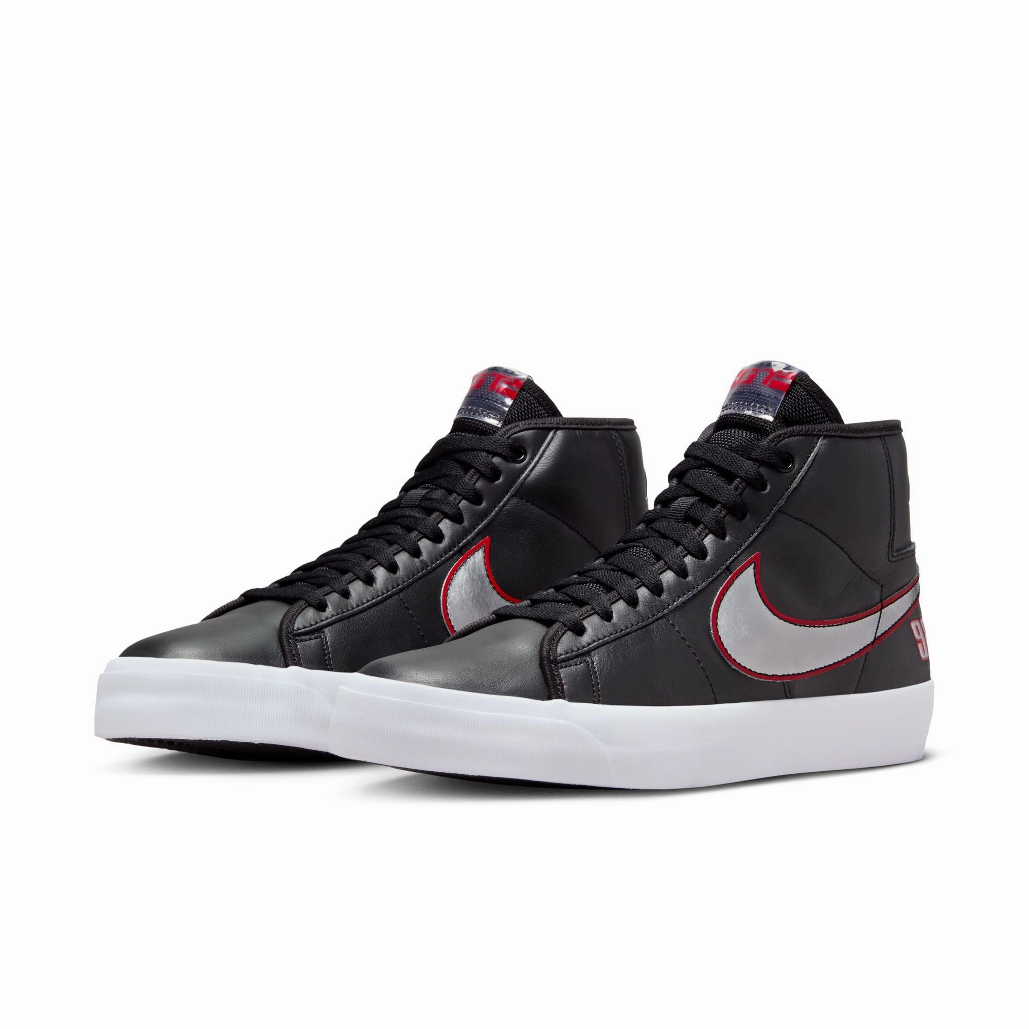 Nike Shoes Gary Payton Nike SB Blazer Mid Pro GT-Black/Metallic Silver