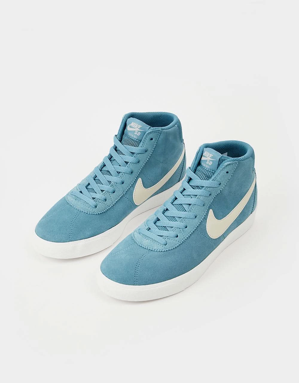 Nike Shoes Collection Nike SB Bruin High Skate Shoes - Noise Aqua/Lt Orewood Brn-Noise Aqua