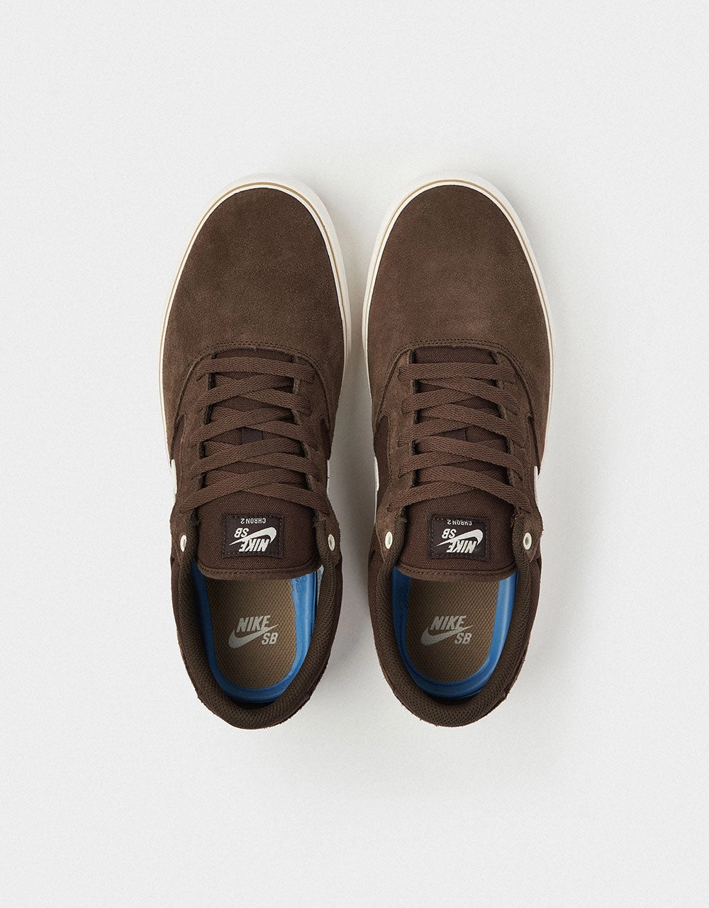 Retro Running Shoes Nike Nike SB Chron 2 Skate Shoes - Baroque Brown/Pale Ivory-Phantom