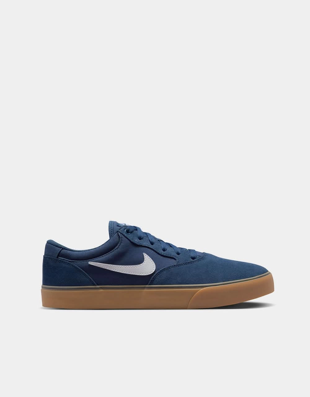 Tiger Nike Shoes Nike SB Chron 2 Skate Shoes - Navy/White-Navy-Gum Lt Brown-Black