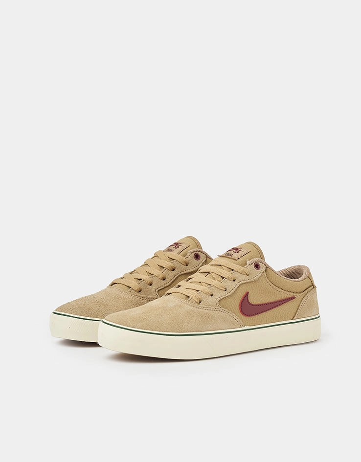 Nike SB Chron 2 Skate Shoes - Parachute Beige/Dark Team Red Nike Race Running Shoe