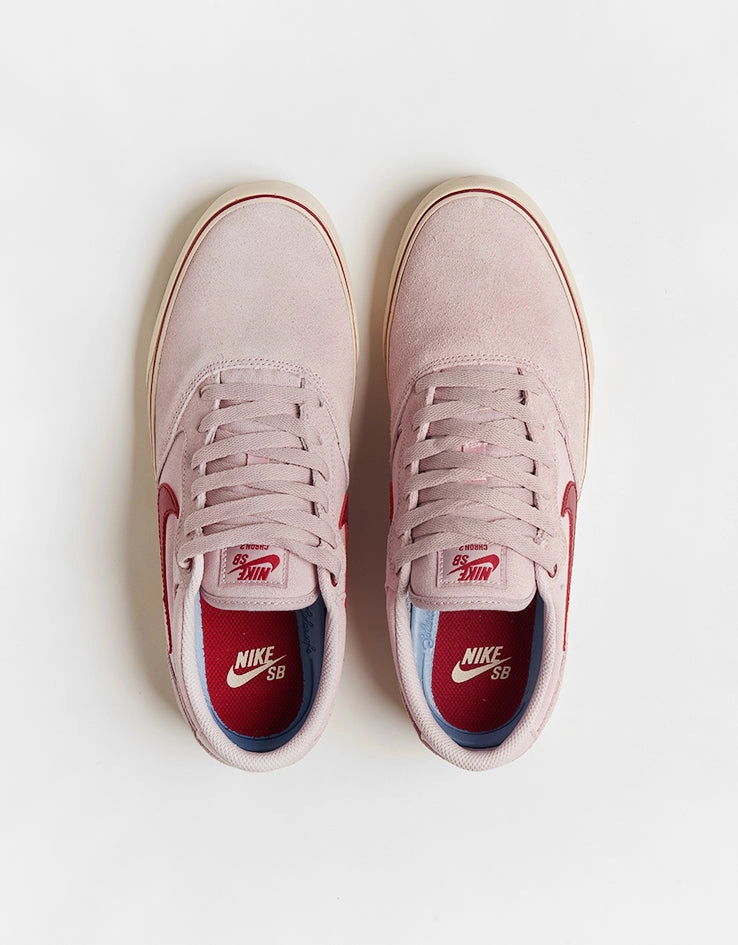 Nike Air Command Shoes Nike SB Chron 2 Skate Shoes - Pink Foam/Noble Red-Pearl White