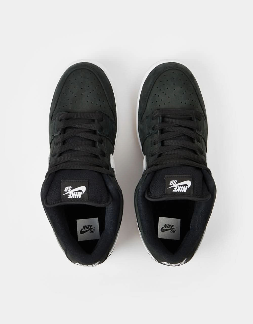 Nike SB Dunk Low Pro Premium Skate Shoes - Black/White-Black Best Nike Shoes Of All Time