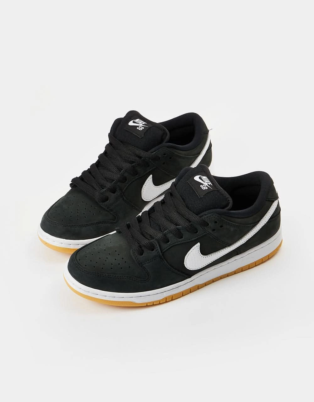 Nike Softball Turf Shoes Nike SB Dunk Low Pro Premium Skate Shoes - Black/White-Black