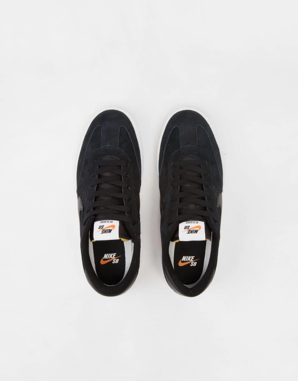 Nike SB FC Classic Low Skate Shoes - Black/Black-White-Vivid Orange Nike Shoes Court Vision