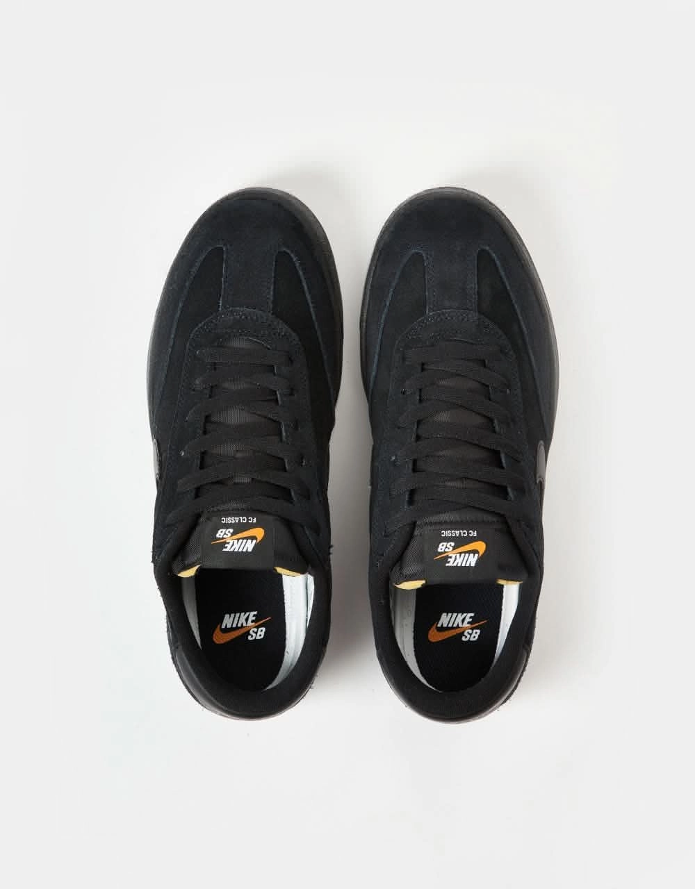 Kevin Garnett Nike Shoes Nike SB FC Classic Skate Shoes - Black/Black-Black-Vivid Orange