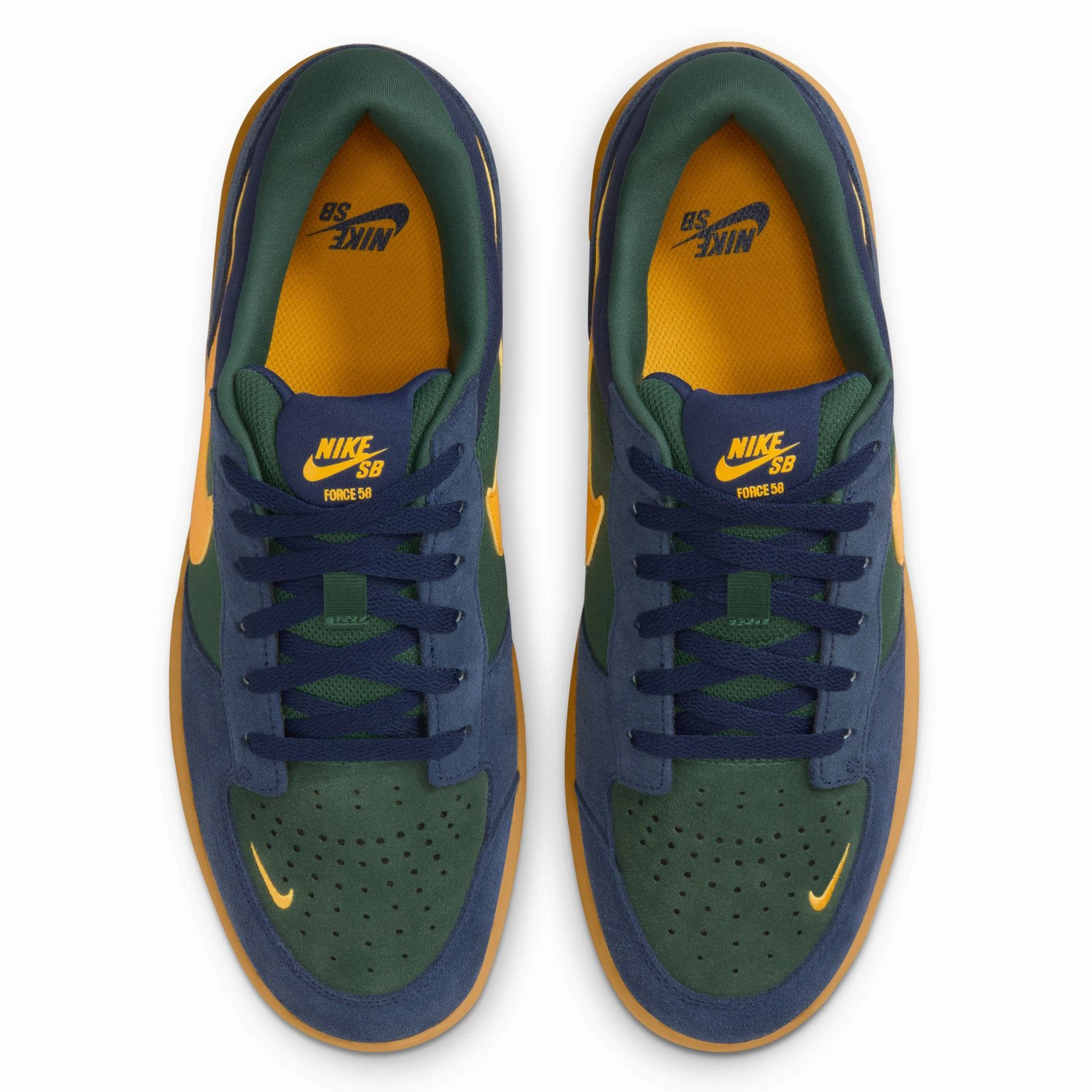 Nike SB Force 58 Midnight Navy/University Gold Nike Texas Longhorn Shoes