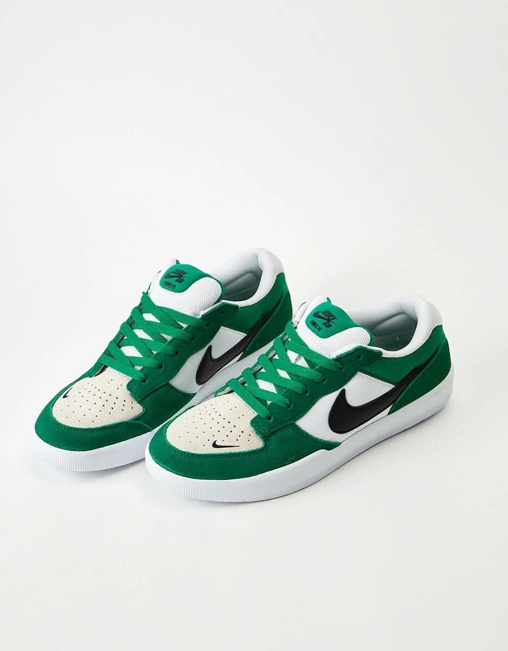 Nike Spiked Golf Shoes Nike SB Force 58 Skate Shoes - Pine Green/Black-White-White