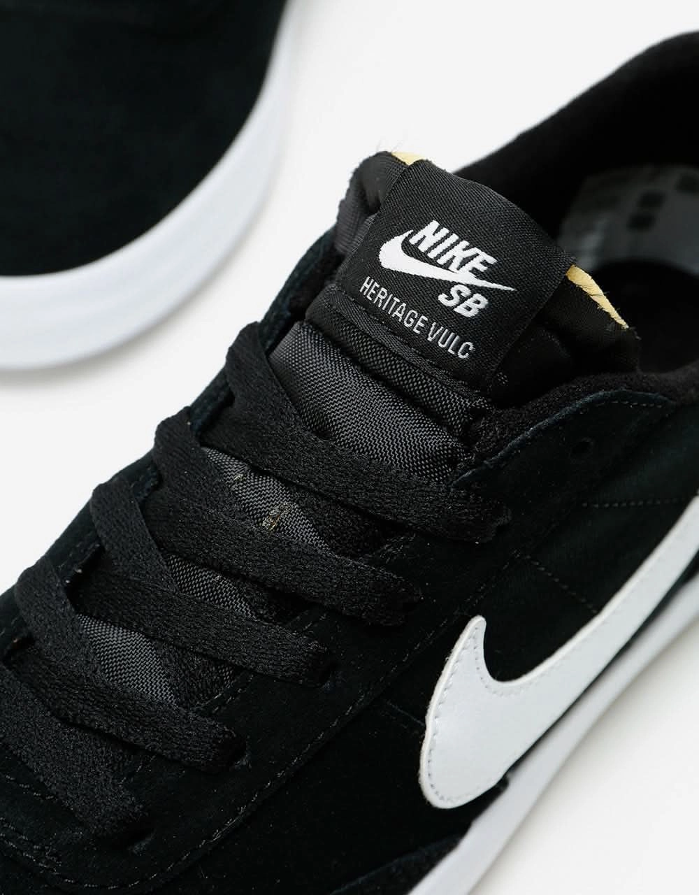 Nike SB Heritage Vulc Skate Shoes - Black/White-Black-White Nike Inflicts Wrestling Shoes