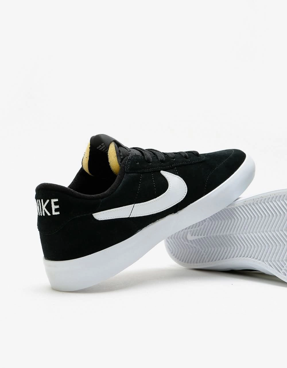 Nike SB Heritage Vulc Skate Shoes - Black/White-Black-White Nike Shoes For Low Cut