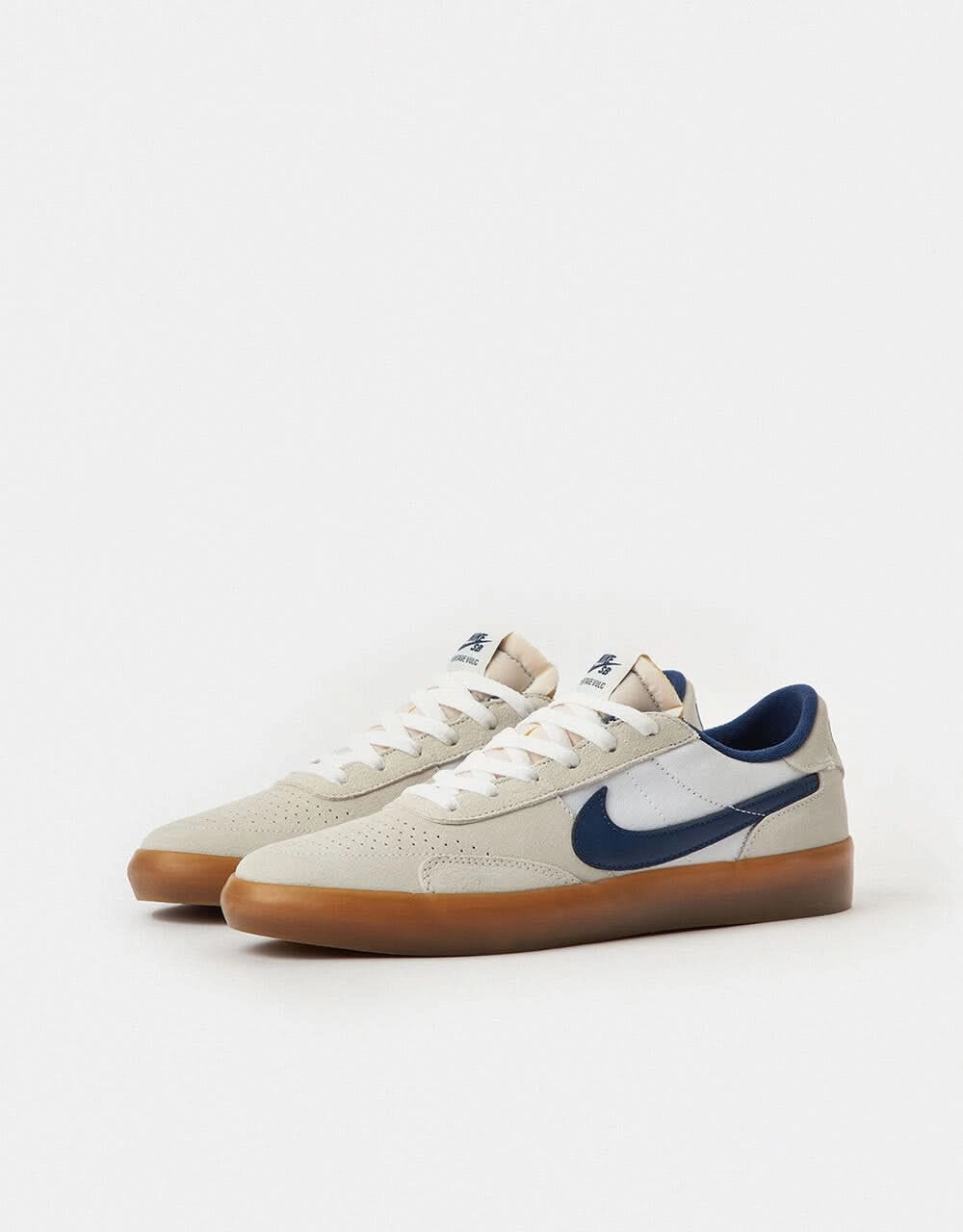 Discount Codes For Nike Shoes Nike SB Heritage Vulc Skate Shoes - Summit White/Navy-White-Gum Light Brown
