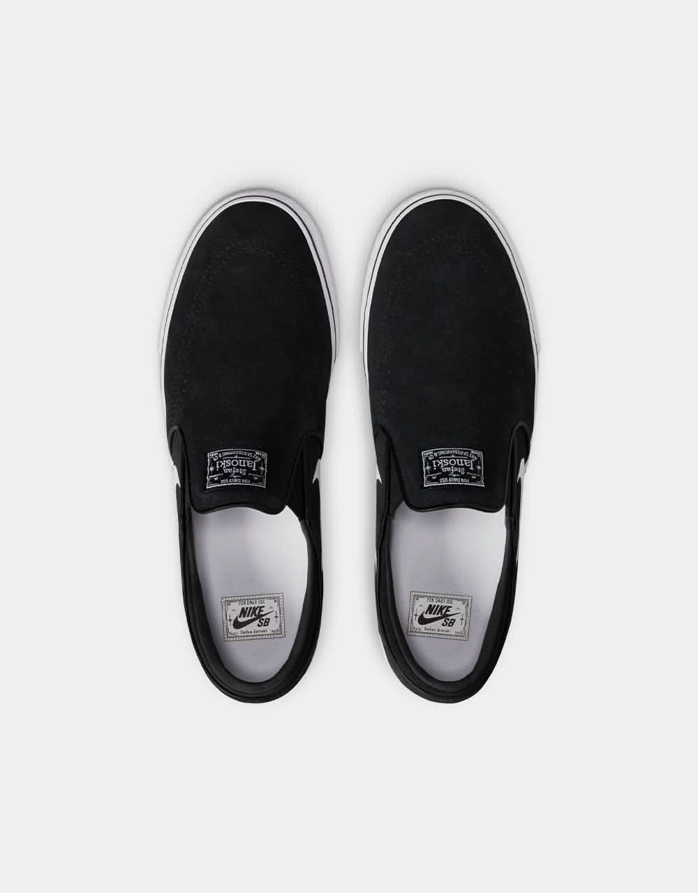 Nike SB Janoski  Slip Skate Shoes - Black/White-Black-Black-White Nike Air Max Shoes 2013
