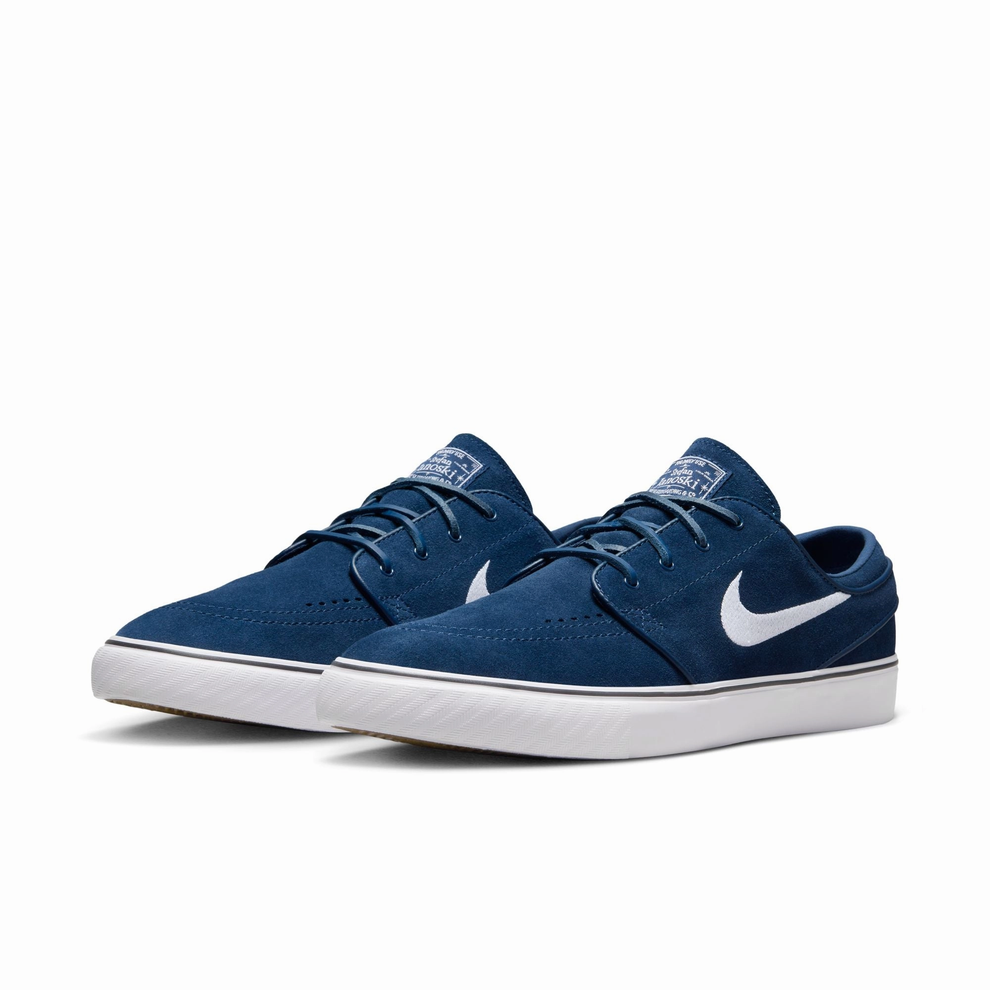First Nike Air Shoe Nike SB Janoski  Zoom OG  Skate Shoes-Navy Blue Suede