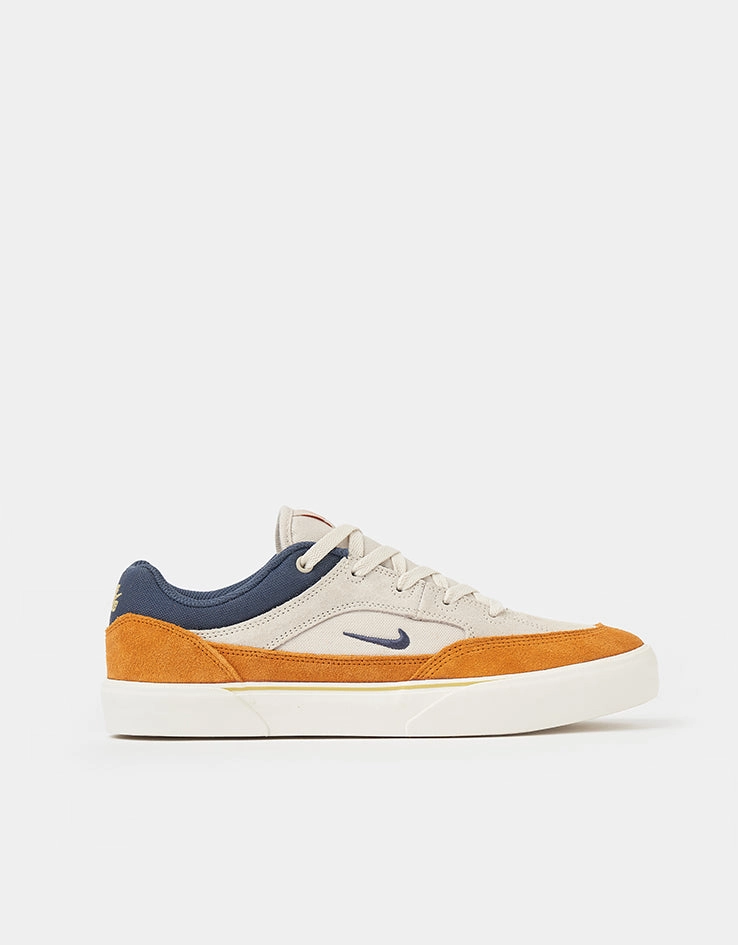Nike SB Malor Skate Shoes - Lt Orewood Brn/Thunder Blue-Monarch-Sail Nikeid Custom Shoes