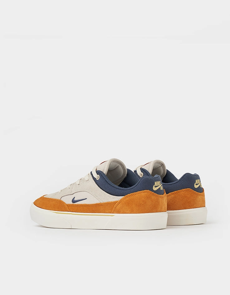 Nike SB Malor Skate Shoes - Lt Orewood Brn/Thunder Blue-Monarch-Sail Nike Volleyball Shoes Zoom