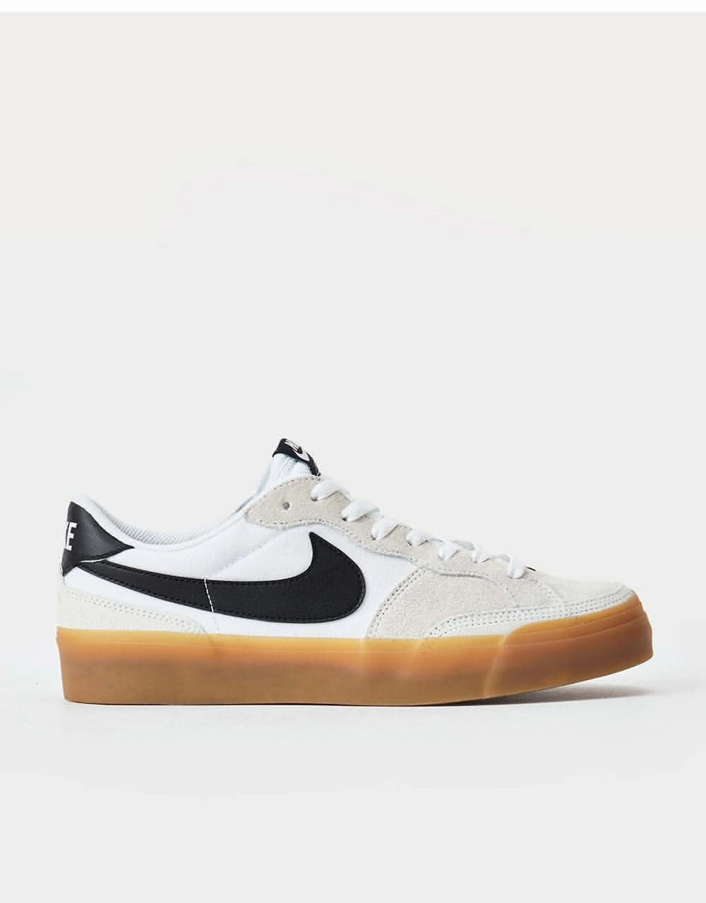 Nike SB Pogo Skate Shoes - White/Black-White-Gum Light Brown Nike Shoes On Feet
